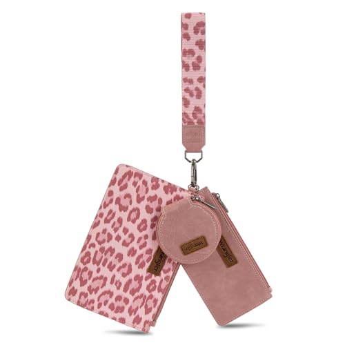 Image of Montana West X Wrangler Keychain Wallets for Women Dual Pouch Wristlet
