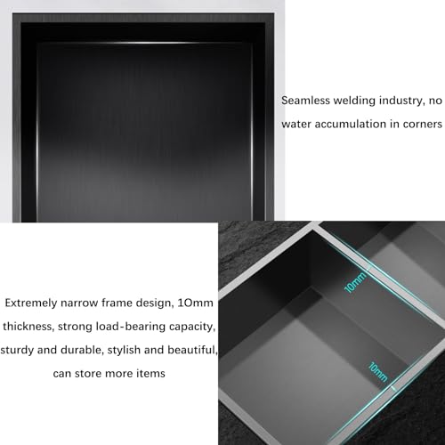 Niche de douche encastrée avec étagère murale étanche pour optimiser vos rangements