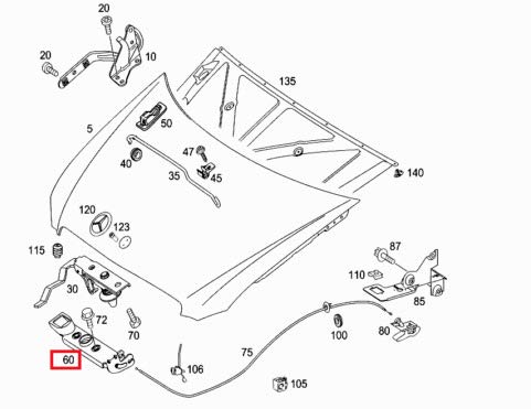 GTV INVESTMENT MB VIANO W639 - Serratura per