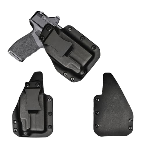 IWB Gun Holster for Concealed Carry - Hellcat Pro -TLR7 SUB Light | Handmade Hybrid Leather Kydex Pistol Holsters for Concealed Carry | EYV Holsters