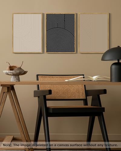 Mid-Century Modern Geometric Wall Art - Framed Decor - Image 4