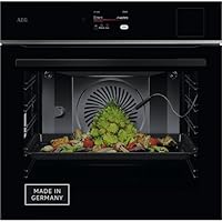 AEG Wifi Einbau-Dampfbackofen, Multidampfgarer, Serie 8 Touch-Swipe-Display, mit Schritt für Schritt assistiertem Kochen, Made in Germany,100% Auto-Dampf & SousVide, App-Rezepte, TP8SB73ZAB