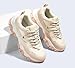 LUCKY STEP Women's Chunky Sneakers Fashion Platform Retro Tennis Casual Classic Cute Dad Anti-Slip Stylish Walking Sport Shoes(Beige,10)