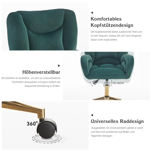 Chaise de bureau pivotante réglable contre le mal de dos assise mousse - 6