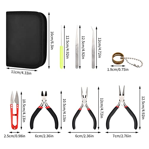 Miniatura 2 de Juego De Herramientas Para Hacer Joyas, 8 Piezas Kit De Herramientas Joyeria De Tijeras, Incluye Alicates, Tijeras, Pinzas Y Otras Herramientas De Joyería Para Fabricación Y Reparación De Bisutería
