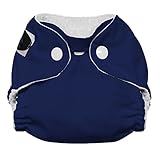 Imagine Baby Products Newborn Stay Dry All-in-One Snap Diaper, Navy Fleet