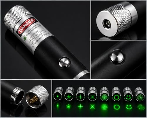 Generic Green Laser Pointer Pen with Star Caps - Image 5