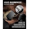 iwantit Pop Up Wallet for Men, Slim Minimalist Credit Card Holder with Money Clip - Man Metal Aluminum Wallet RFID Blocking, Smart Tactical Wallet for Men, Gift for Men (Gungrey)