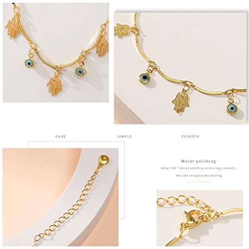 Yumikoo 18k Gold Plated Anklet Ankle Bracelets for Women3