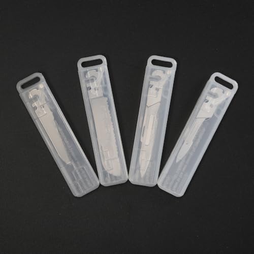 Image of Roxon FT02 Build Your Own Multitool Accessory for Flex Multitool (4 pcs A set included Small Serrated Blade, Small & Large Scalpel, Large Serrated Blade) Replaceable Tools for all kinds of Knives