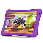 PRITOM 10 inch Kids Tablet Android 14 Tabletas 32GB, Quad-Core, 6000mAh, Large HD IPS Display, WiFi 6, Dual Camera, Bluetooth, Toddler Tablet for Kids Age 3+, Purple