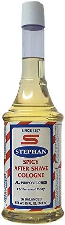 Stephan Spicy After Shave Cologne All Purpose Lotion for Face and Body 15 Oz.