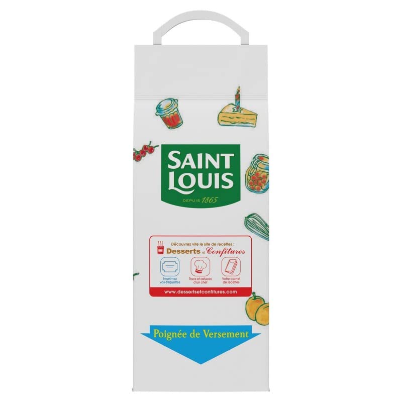 SAINT LOUIS - Sucre Cristal Sac De 5 Kg - le Lot De 2