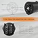 Trailer Light Adapter, 7 Pin Trailer Plug Adapter 2 in 1 Design - 7 Pin to 4 Pin Trailer Adapter and 7 Pin to 5 Pin Trailer Adapter, Car Accessories Professional 7 pin Trailer for Trailer, RV, ATV