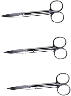 balacoo 3pcs Stainless Steel Curved Scissors ...