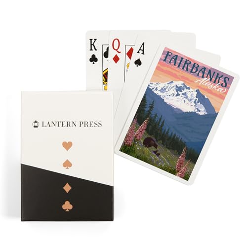 Lantern Press naipes de póker con caja, 52 cartas