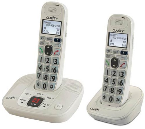 Clarity D712 Moderate Hearing Loss Cordless Phone with D702HS Expandable Handsets
