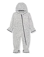 Playshoes Fleece-Overall Unisex Kinder Jumpsuit, grau Strickfleece, 68