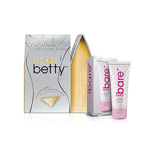 Blonde Betty - Hair Color for the Hair Down There Kit with Bettybare Hair Remover Cream