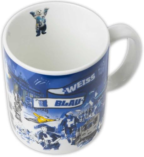 Hertha BSC Berlin Tasse - Buddy Bär - Kaffeetasse blau-weiß HBSCB