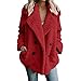 Generic Damen Plüschjacke Mode Plüschmantel Fleecejacke Ohne Kapuze Teddymäntel Frauen Neu Flauschjacke mit Tasten Kuschelfleece Jacke Pelzmantel Flauschig Trenchcoat