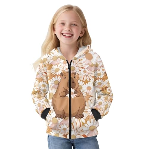 Girls Zip Up Hoodies Long Sleeve Hooded Sweatshirt Fall Jacket Warm Soft Fleece Winter Coat with Pockets Size 6-16