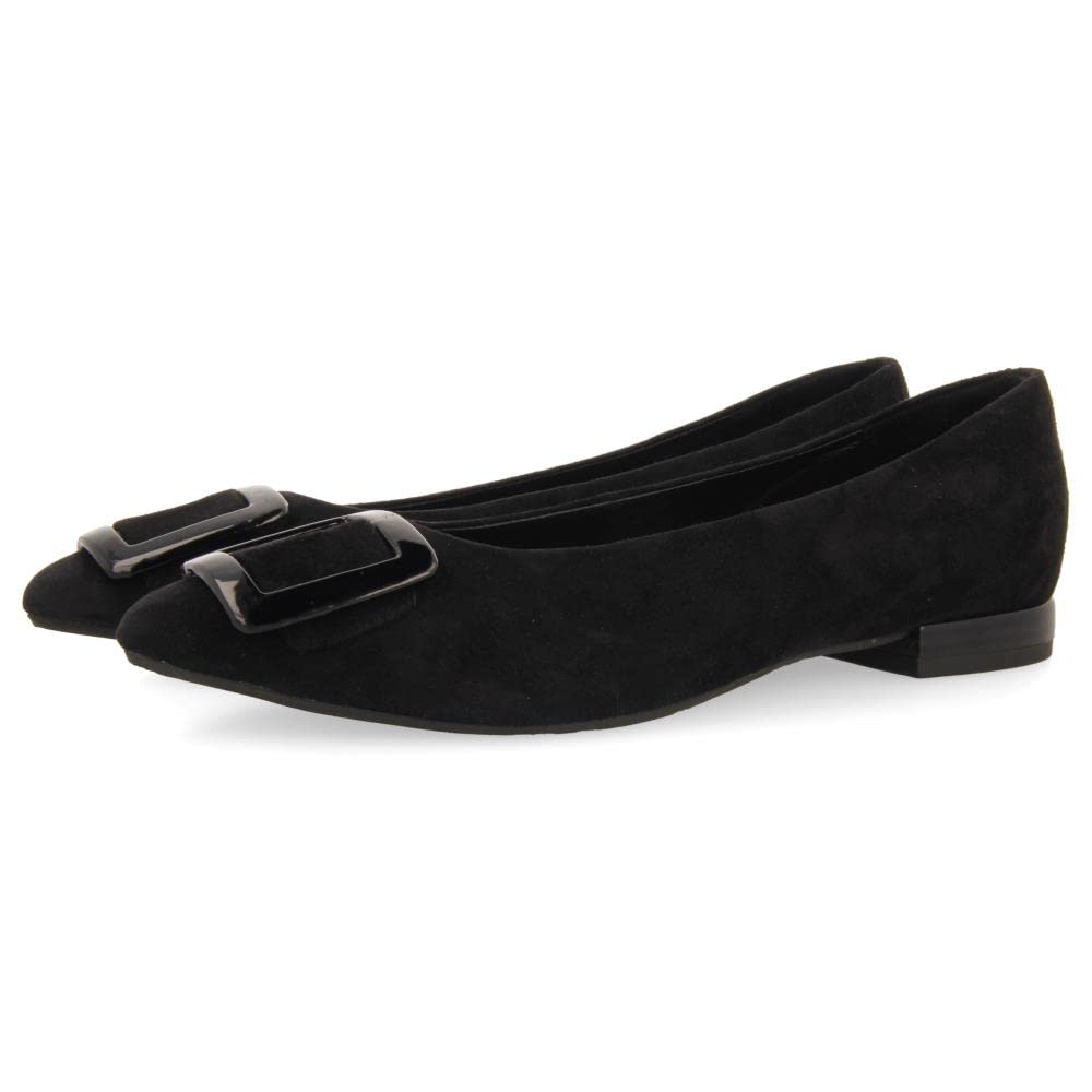 GIOSEPPO Bailarinas Color Cuero de Piel con Detalle de Hebilla en Charol para Mujer ballstad