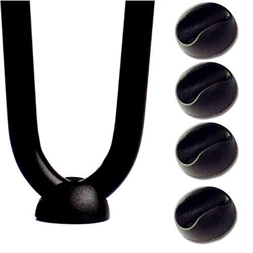 Hairpin Leg Feet Protector Cover-Top Rated New Tighter Floor Glides-Four Pack-Top Clip Guards for Table Bottom-Easily Fits 3/8
