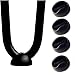 Hairpin Leg Feet Protector Cover-Top Rated New Tighter Floor Glides-Four Pack-Top Clip Guards for Table Bottom-Easily Fits 3/8" and 1/2"-Handcrafted Snug Fit Durable Safeguard