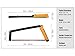 AGAWA - BOREAL21 -> 21 Inch Folding Bow Saw - Black Frame, Yellow Handle, 21