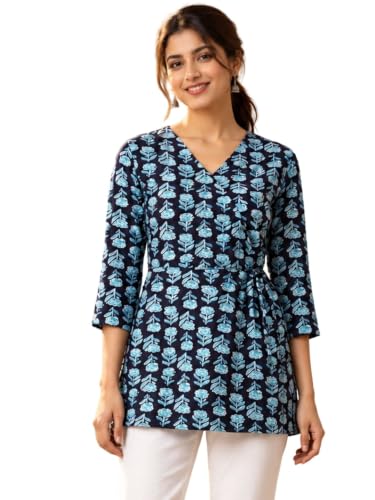 Image of feranoid Women Cotton Angrakha Kurti