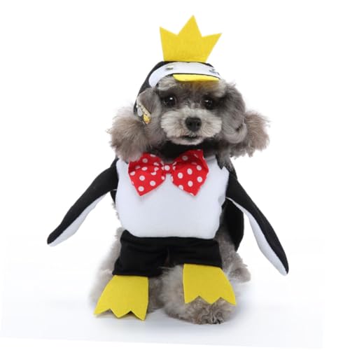 Disfraz de Capa para Perro Tema Pingüino Talla L miniatura 3
