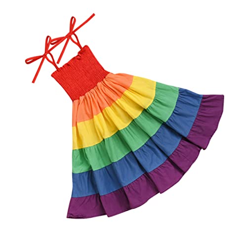 Vestido de fiesta para niña sin mangas falda infantil ligera disfraz temático veraniego