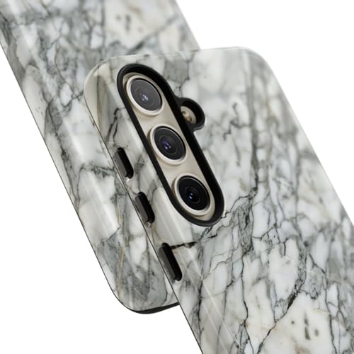 Coque rigide Samsung S24 Plus antichoc marbre blanc anti-rayure - 2
