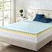 ZINUS 4 Inch Swirl Gel Cooling Memory Foam Mattress Topper, Cooling Airflow Design, CertiPUR-US Certified, Twin