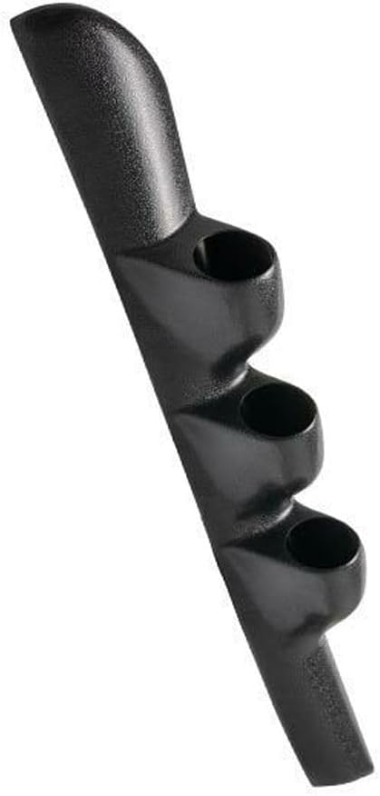 Black Triple Gauge 52 mm Pillar ABS Plastic for Dodge for Ram 2500/3500 1998-2002