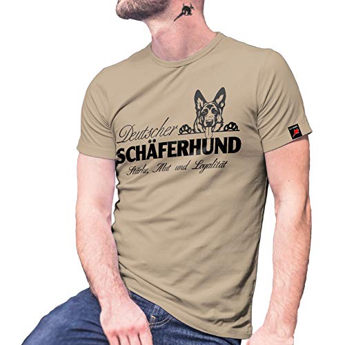 T-shirt Schäfferhund beige : fini les hauts sans style en taille M