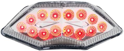 Integrated Sequential LED Tail Lights Clear Lens for 2013-2017 Kawasaki Ninja 300