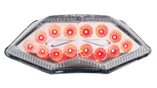 Motodynamic Integrated Sequential Led Tail Lights Clear Lens For 2013-2017 Kawasaki Ninja 300 #TOP25