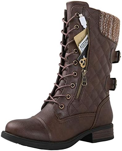 wine colored combat boots