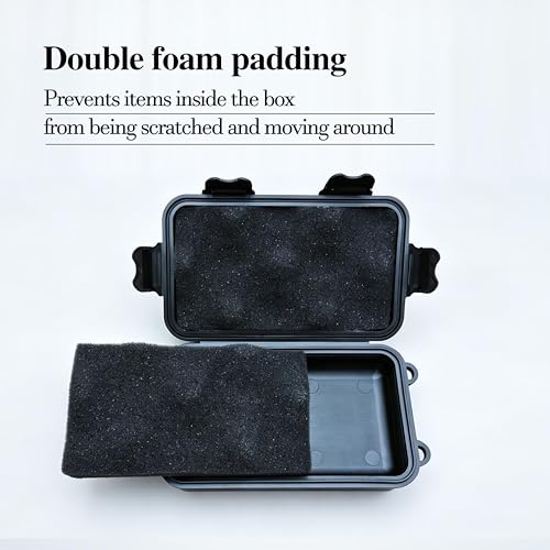 Hairchens Key Holder Under car with Magnetic, Magnetic Key Box, Waterproof Magnetic Key Hider Outdoor (2P)