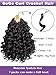 MYQUEEN Short Curly Crochet Hair for Women 8 Inch GoGo Curl Beach Ocean Wave Deep Twist Braids Pre Looped Synthetic Braiding Extensions 7 Packs