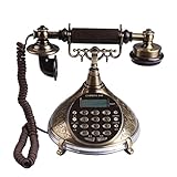 Varias ocasiones: el adorno antiguo para teléfono hace que sea una decoración perfecta para dormitorio, sala de estar, oficina. También es un adorno de escritorio perfecto para el hogar, oficina, cafeterías, etc. Es una buena opción para presentar a ancianos o amigos.