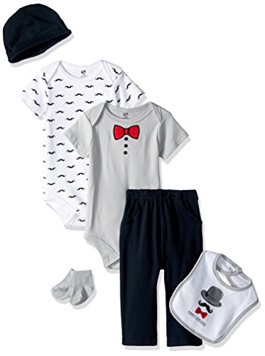 Hudson Baby Unisex Baby Cotton Layette Set, Gentlemen, 3-6 Months