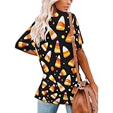 Zoom IMG-1 halloween candy corn print womens Zoom IMG-1 halloween candy corn print womens