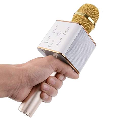 Mototive Universal Wireless Bluetooth Q7 Karaoke Handheld Microphone with Bluetooth Speaker for All Smartphones