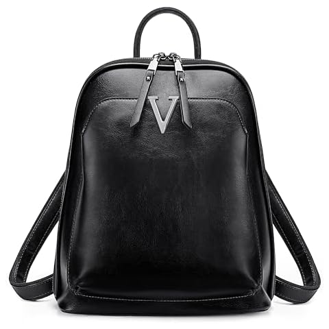 YALUXE Women's Fashion Backpack Handbags Genuine Leather Convertible Anti-theft Back Pack Cover