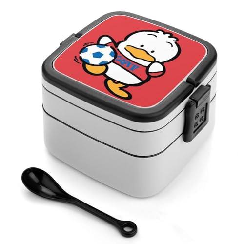 弁当箱 あひるのペックル ランチボックス 二段 お弁当箱 おべんとう箱 ランチケース 大人用 子供用 学生 仕事 通勤 1000ml