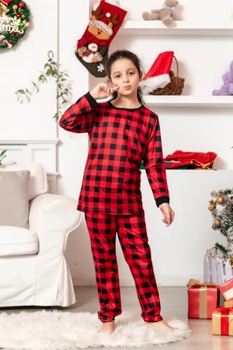 Umeyda Family Christmas Pajamas Matching Sets Women Men Kids Pjs Long Sleeve Holiday Sleepwear Gifts4