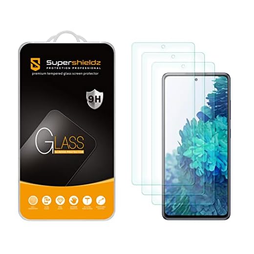 Supershieldz (3 Pack) Designed for Samsung Galaxy S20 FE 5G Tempered Glass Screen Protector, Anti Scratch, Bubble Free